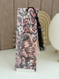 Lesezeichen love Books Bücherstapel Holo
