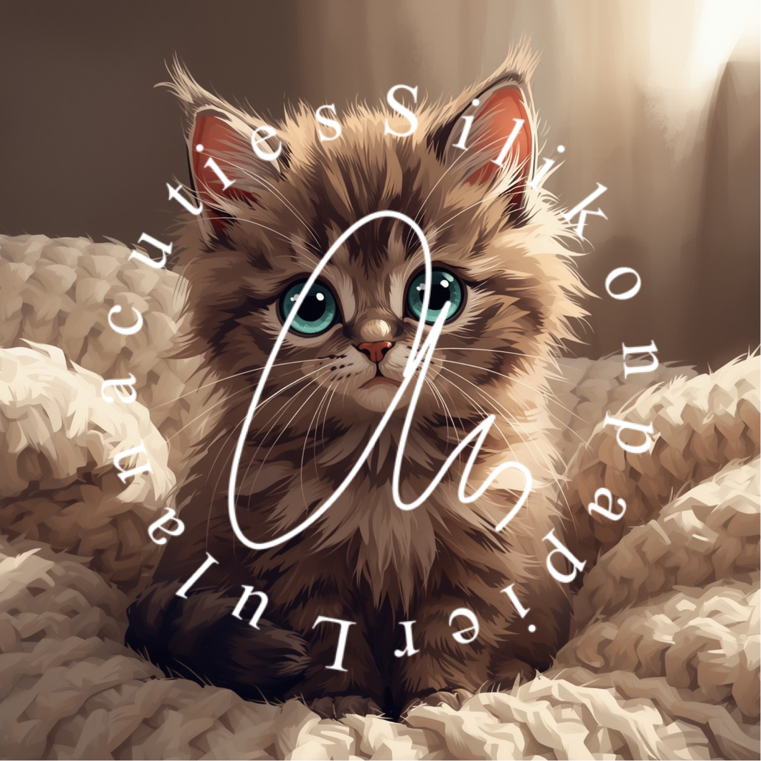 Silikonpapier Cozy Kitten by LulanaCuties