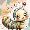 Silikonpapier Hello