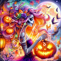 Silikonpapier SkullLady Moonlight by Sandrietta