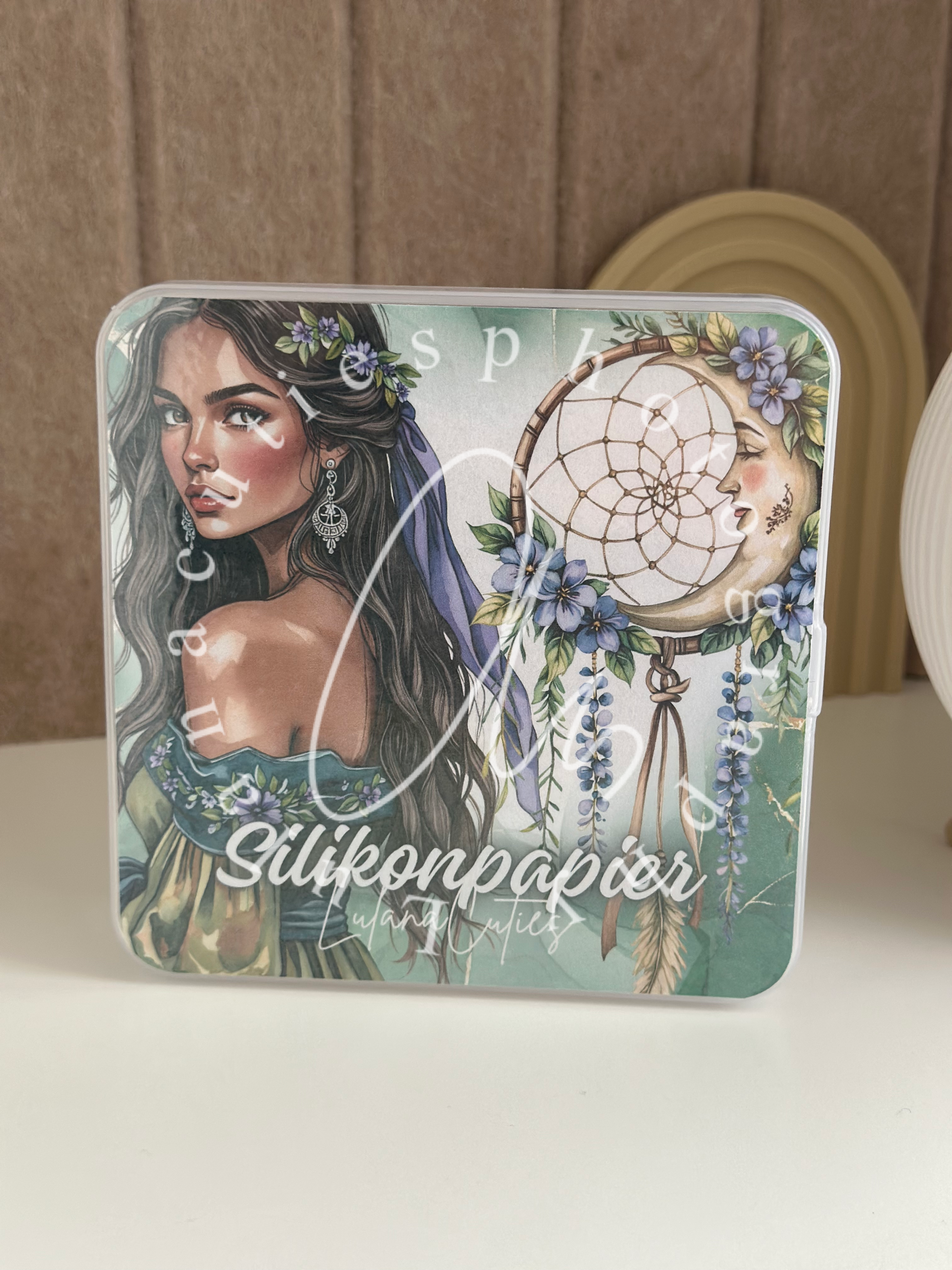 Aufbewahrungsbox 10x10 Smaragdblüte