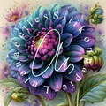 Silikonpapier Lila Blume by Elly_A.i