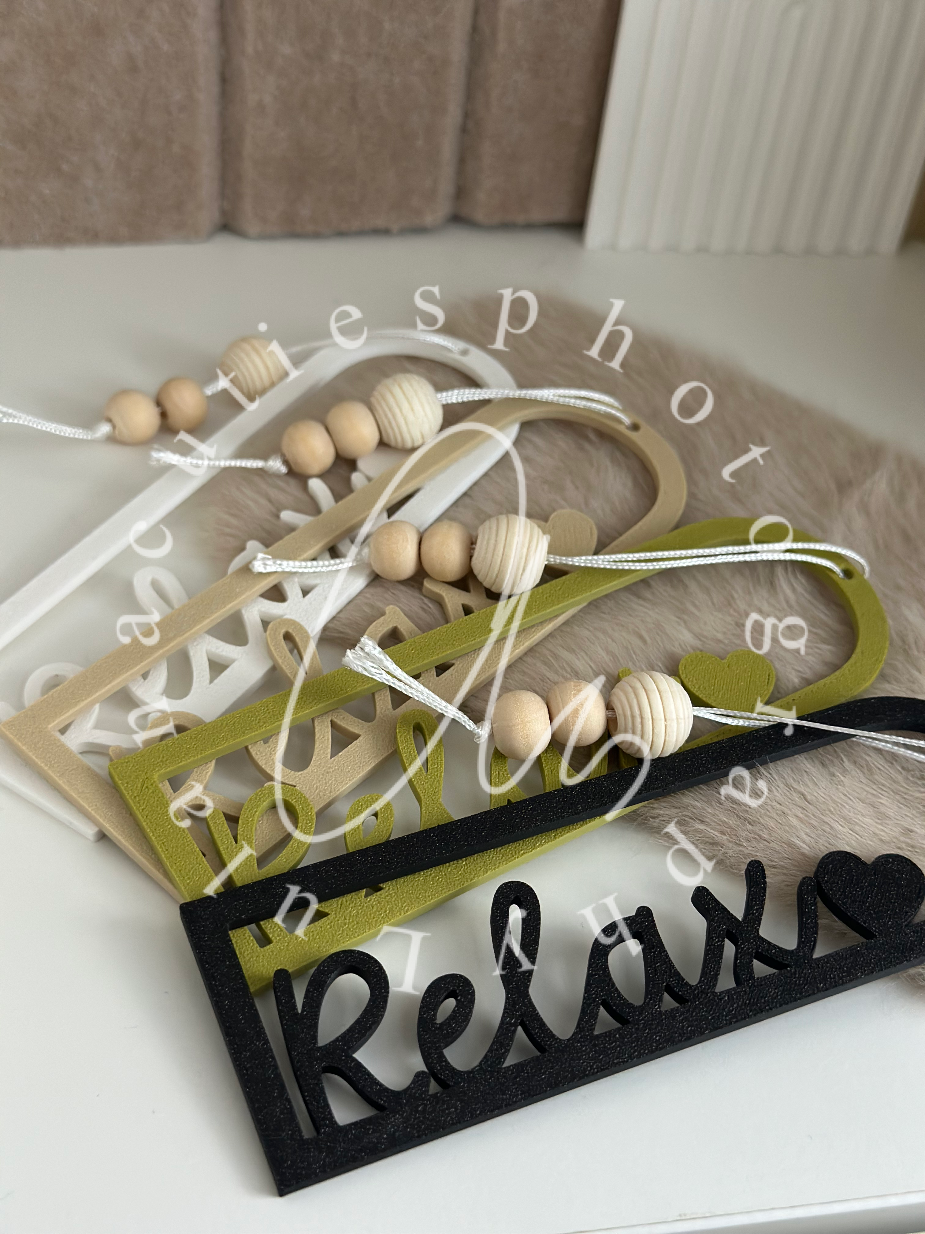 Lesezeichen Relax weiß