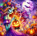 Silikonpapier Pumpkin Lady by Sandrietta
