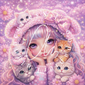 Silikonpapier Dreamy Lana Kitty by Lulanacuties