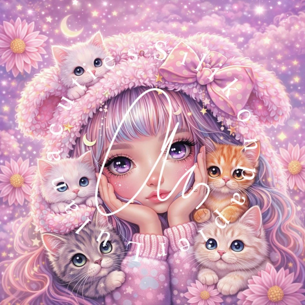 Silikonpapier Dreamy Lana Kitty by Lulanacuties
