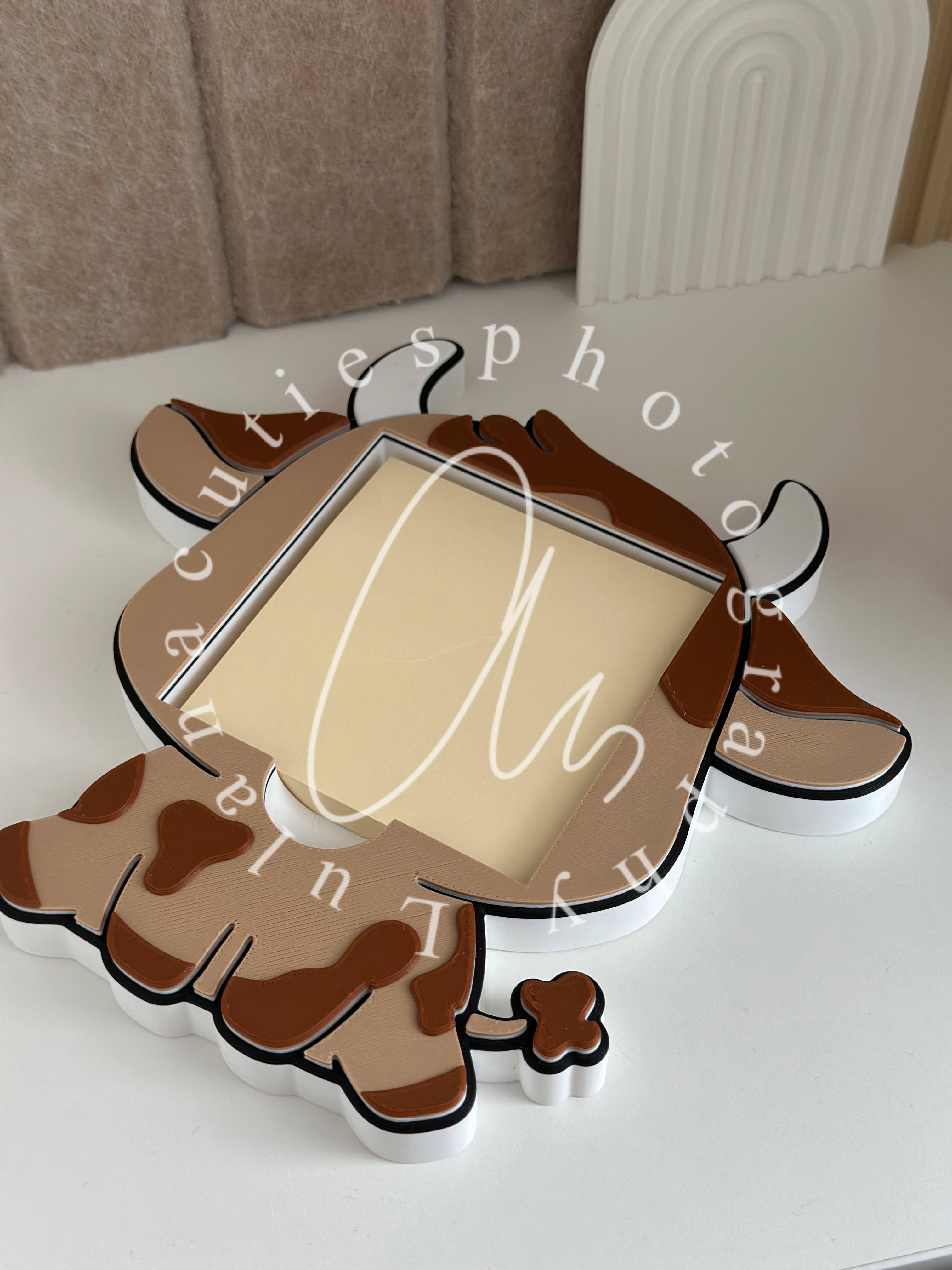 Notizhalter mit Block Kuh