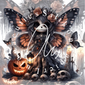 Silikonpapier Butterfly Skull Lady