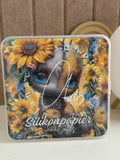 Aufbewahrungsbox 10x10 Sonnenblumen