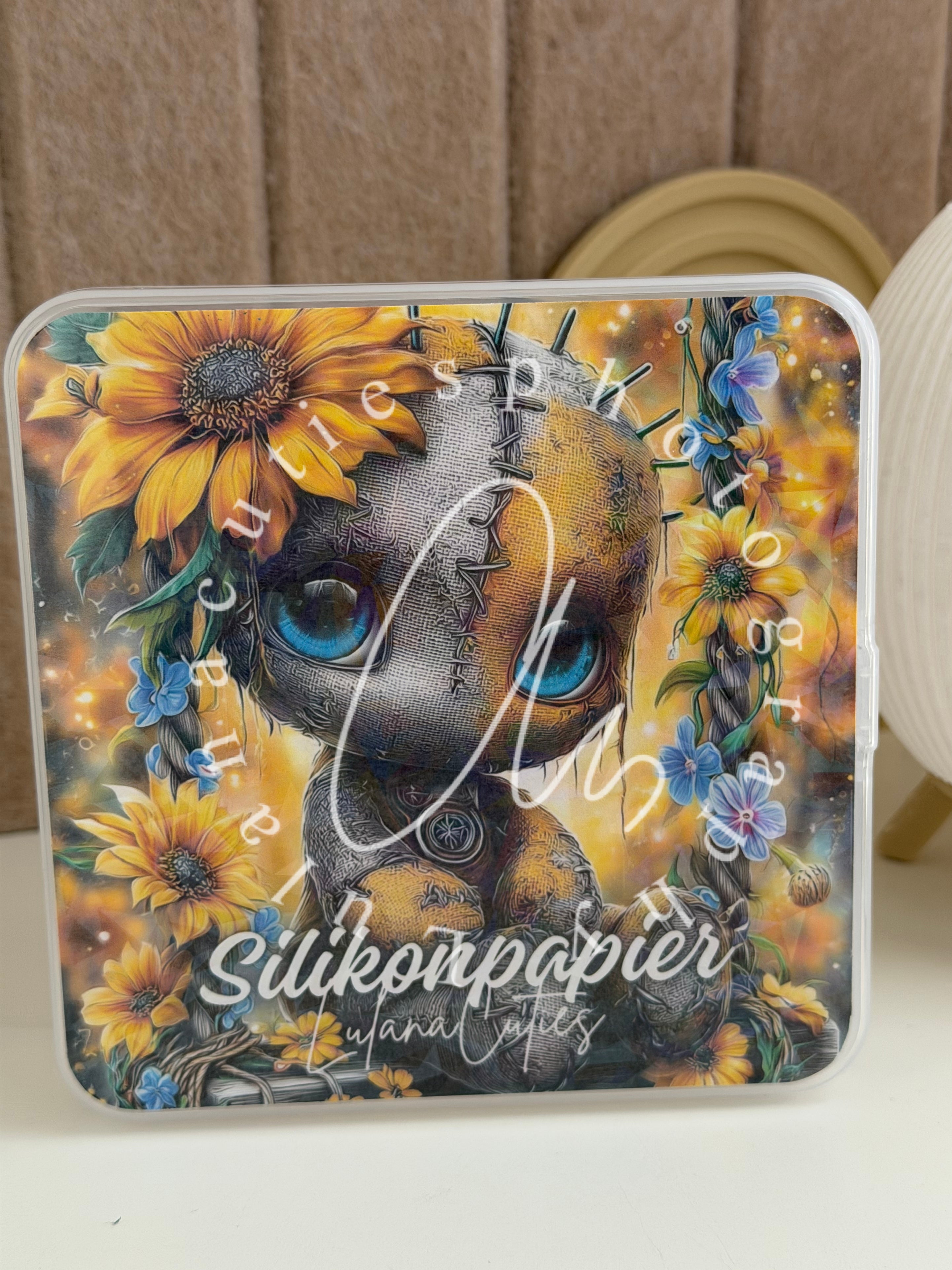 Aufbewahrungsbox 10x10 Sonnenblumen