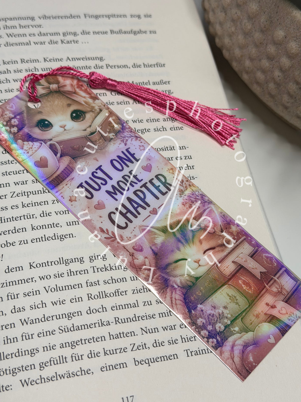 Lesezeichen Katze Holo