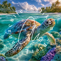 Silikonpapier Schildkröte by Elly_A.i