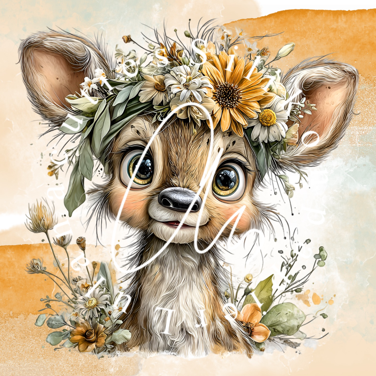 Silikonpapier Daisy Deer
