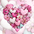 Silikonpapier Hearts sweetys