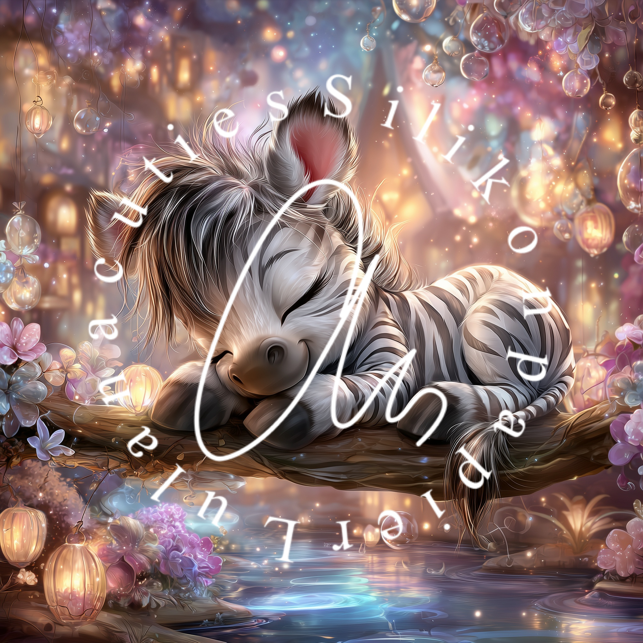 Silikonpapier Zebra  _sweet_loco_ai