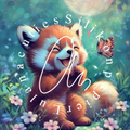 Silikonpapier Happy Red Panda By Traumpixxel