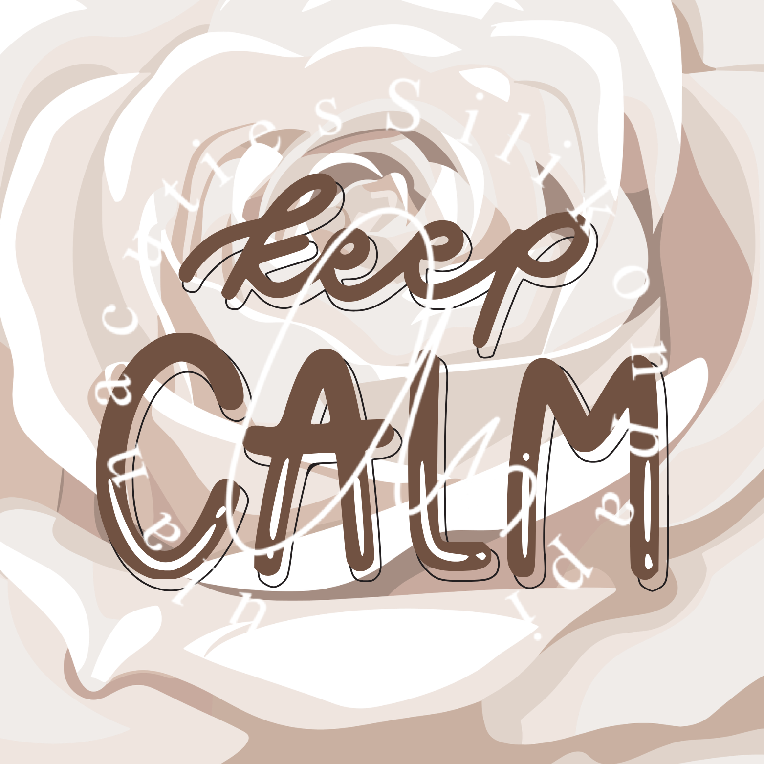 Silikonpapier keep Calm