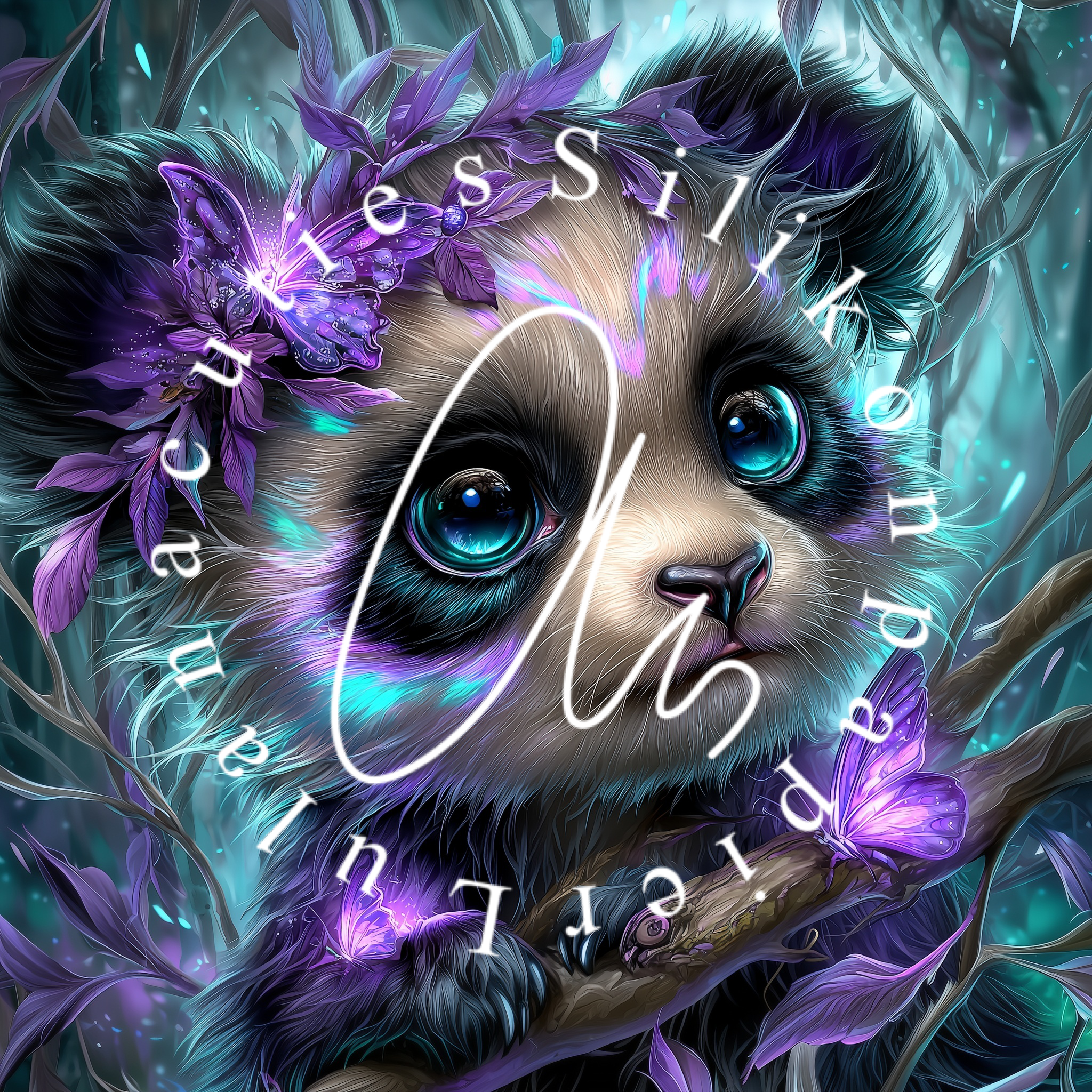 Silikonpapier Veil of the Violet Woods by  _sweet_loco_ai