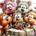 Silikonpapier Friends Day