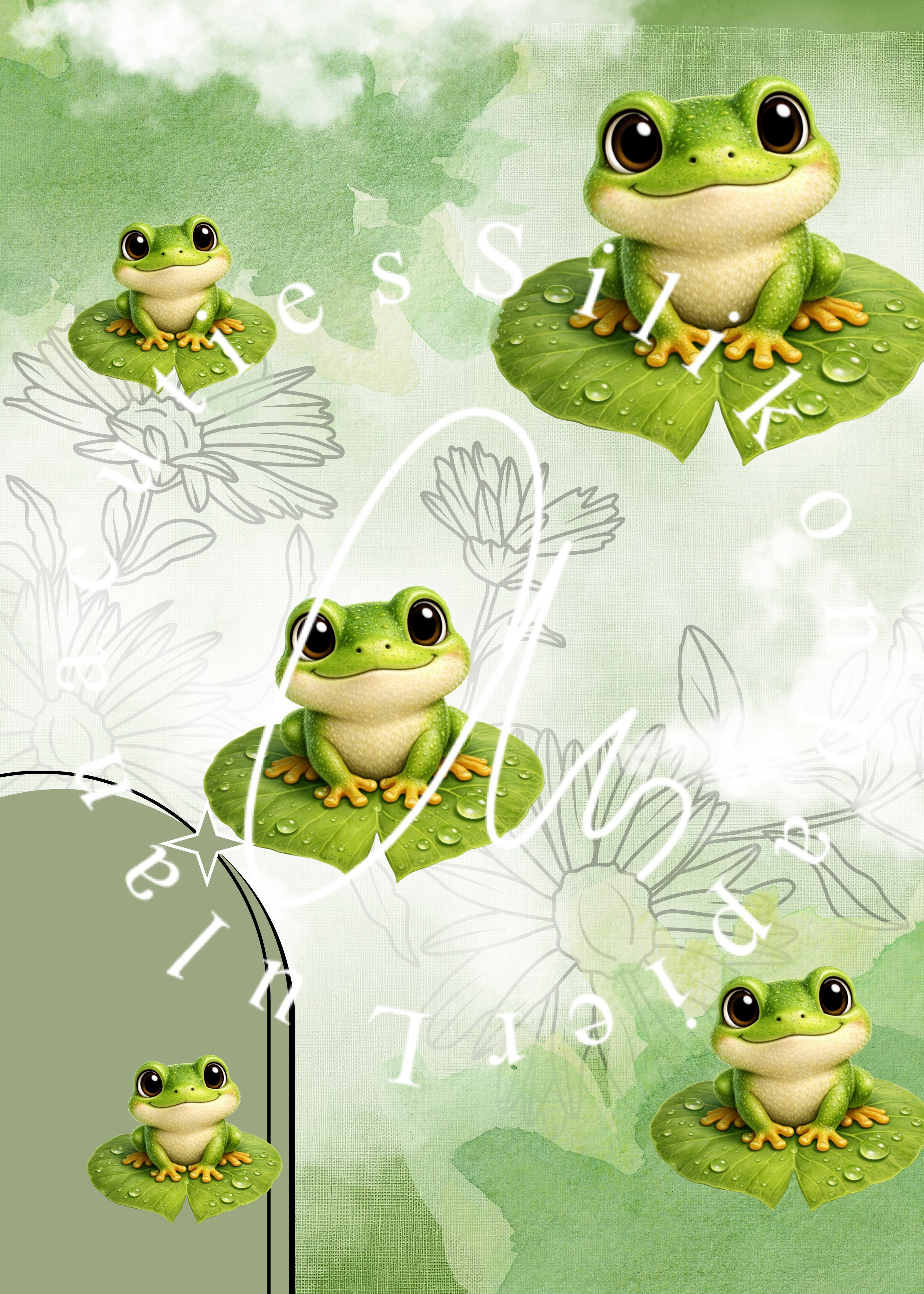 Silikonpapier Frosch 10x14