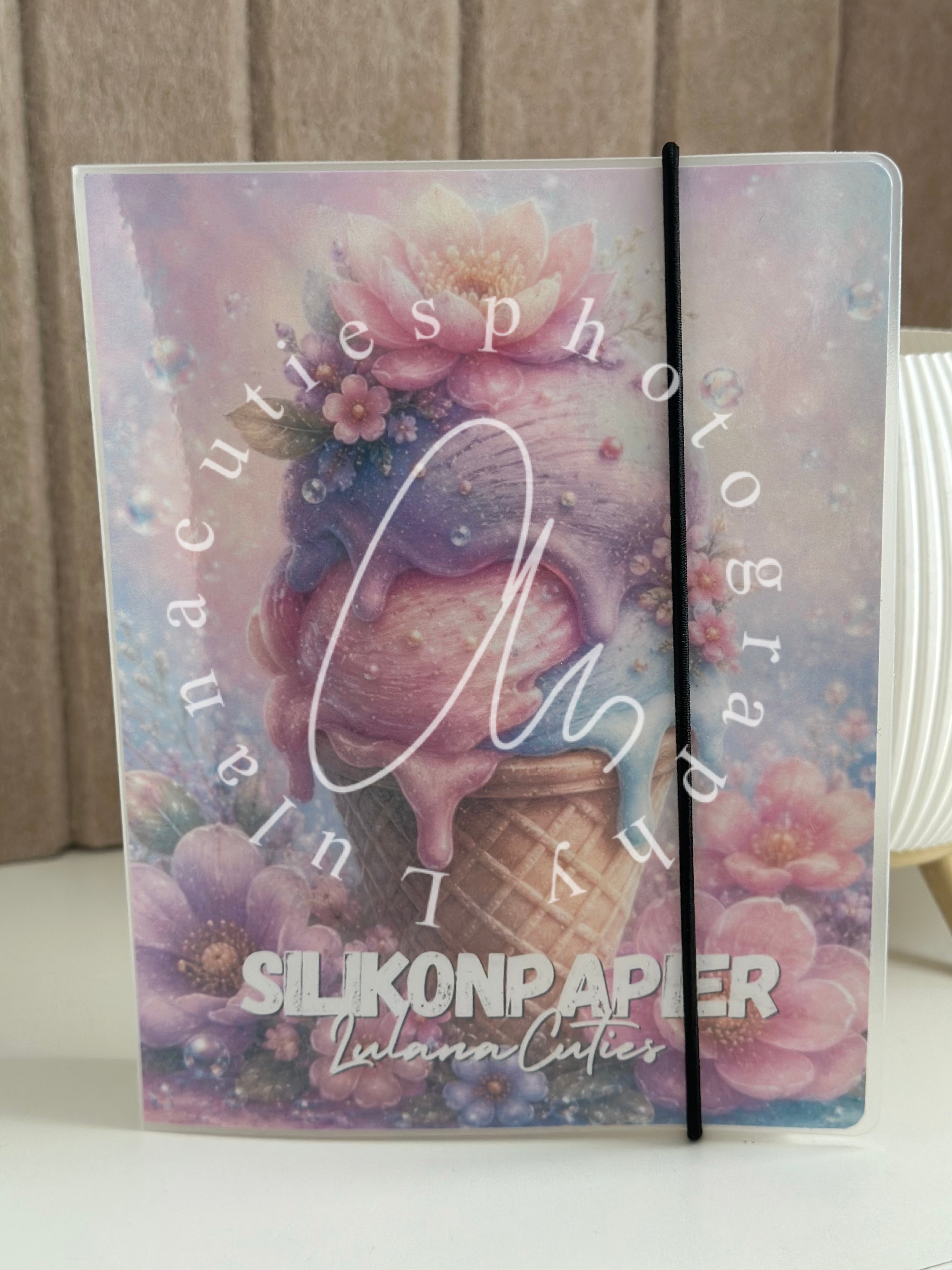 Aufbewahrungsheft Silikonpapier Icecream Pastell