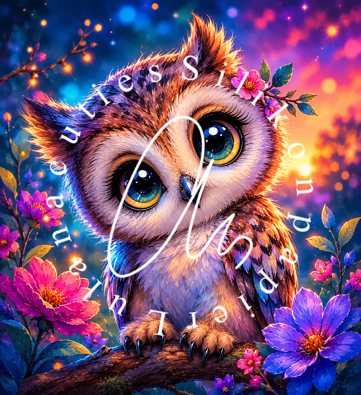 Silikonpapier Night of Summer by Tiki.diamonds.ai