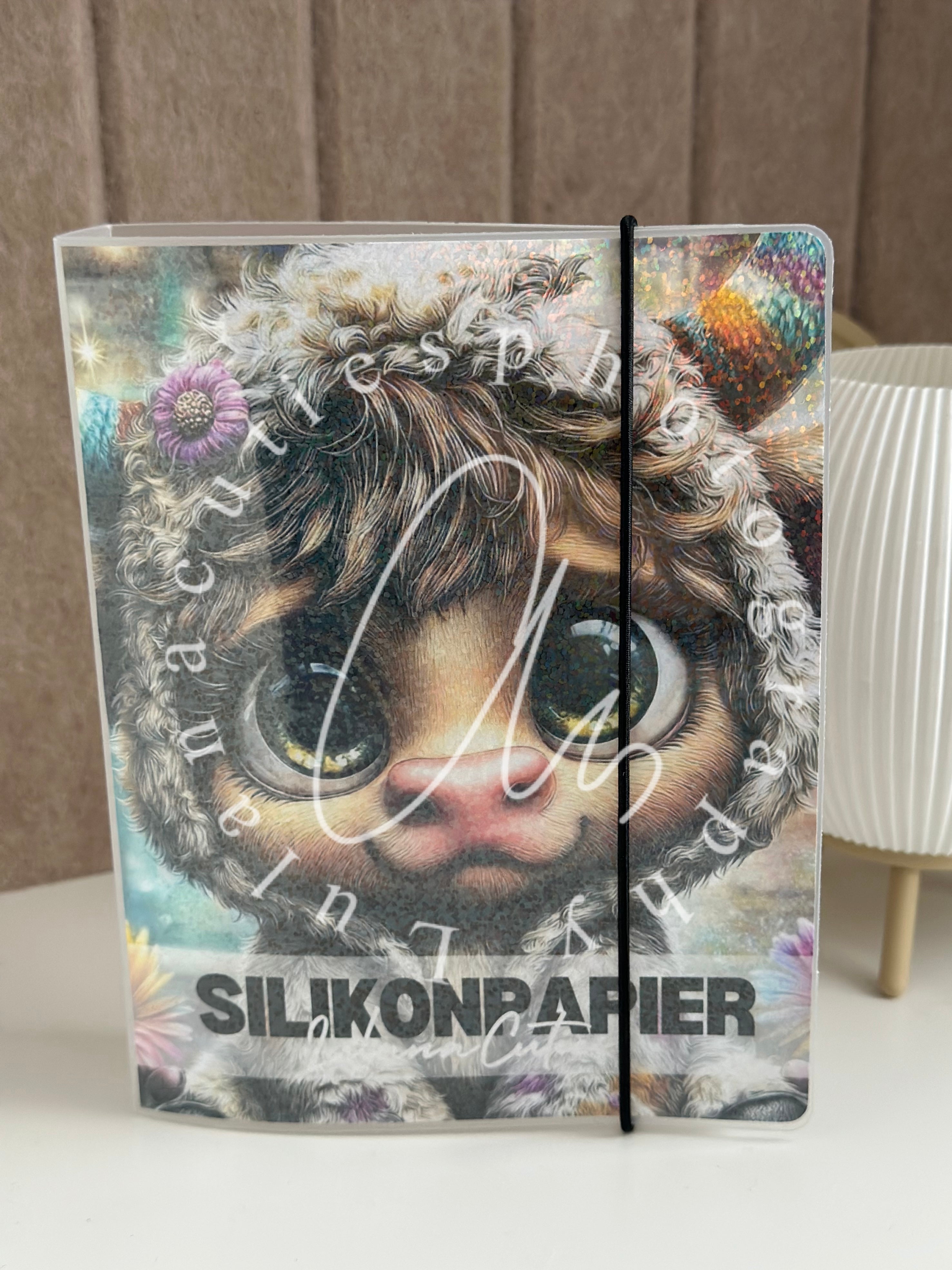 Aufbewahrungsheft Silikonpapier cute one cow Andys_ai_art
