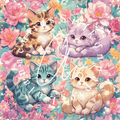 Silikonpapier kittys By Tikidiamonds.ai