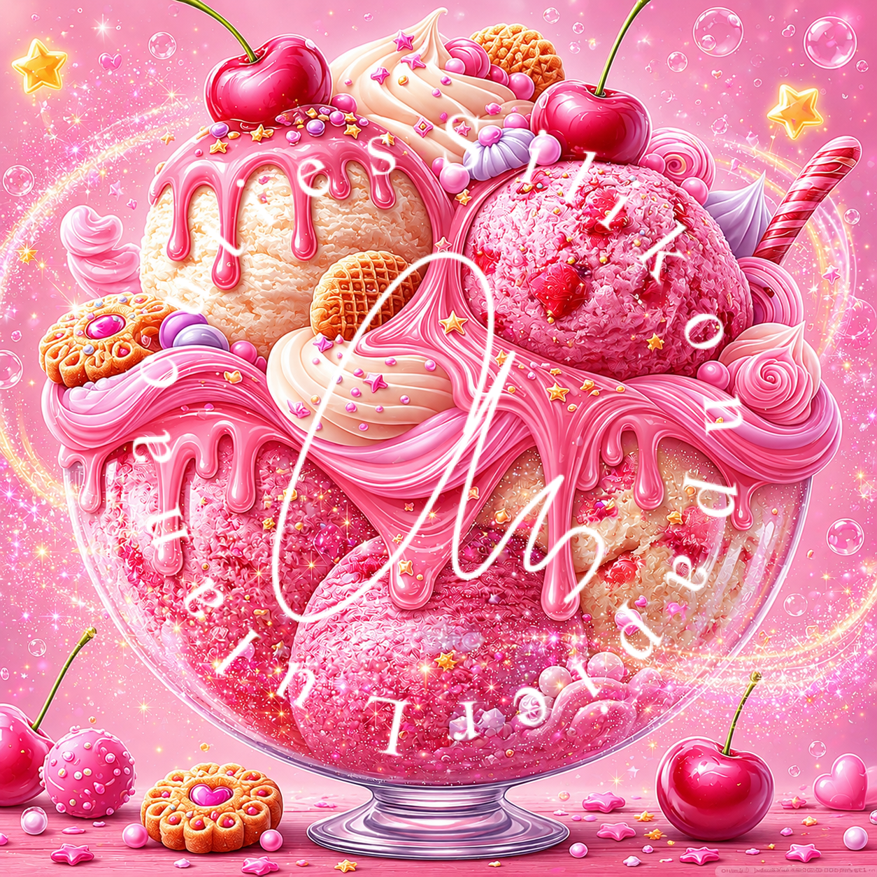 Silikonpapier Icecream Pinkdream by Andy‘s_ai_art