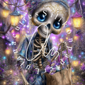 Silikonpapier Moonlit Skeleton by Elly_ai