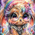 Silikonpapier Rainbow Fluffy By Andy‘s_ai_art