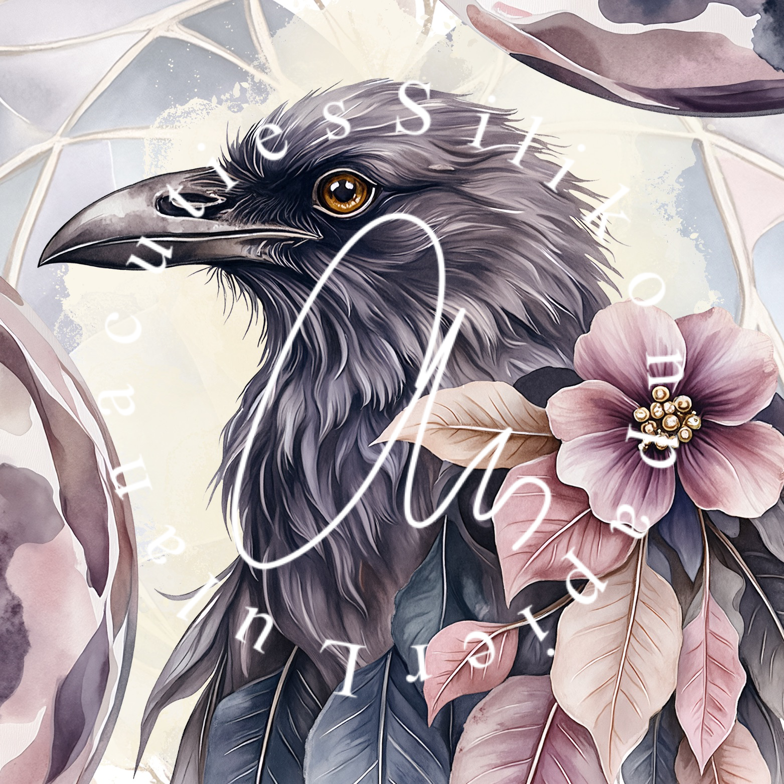 Silikonpapier Black Raven