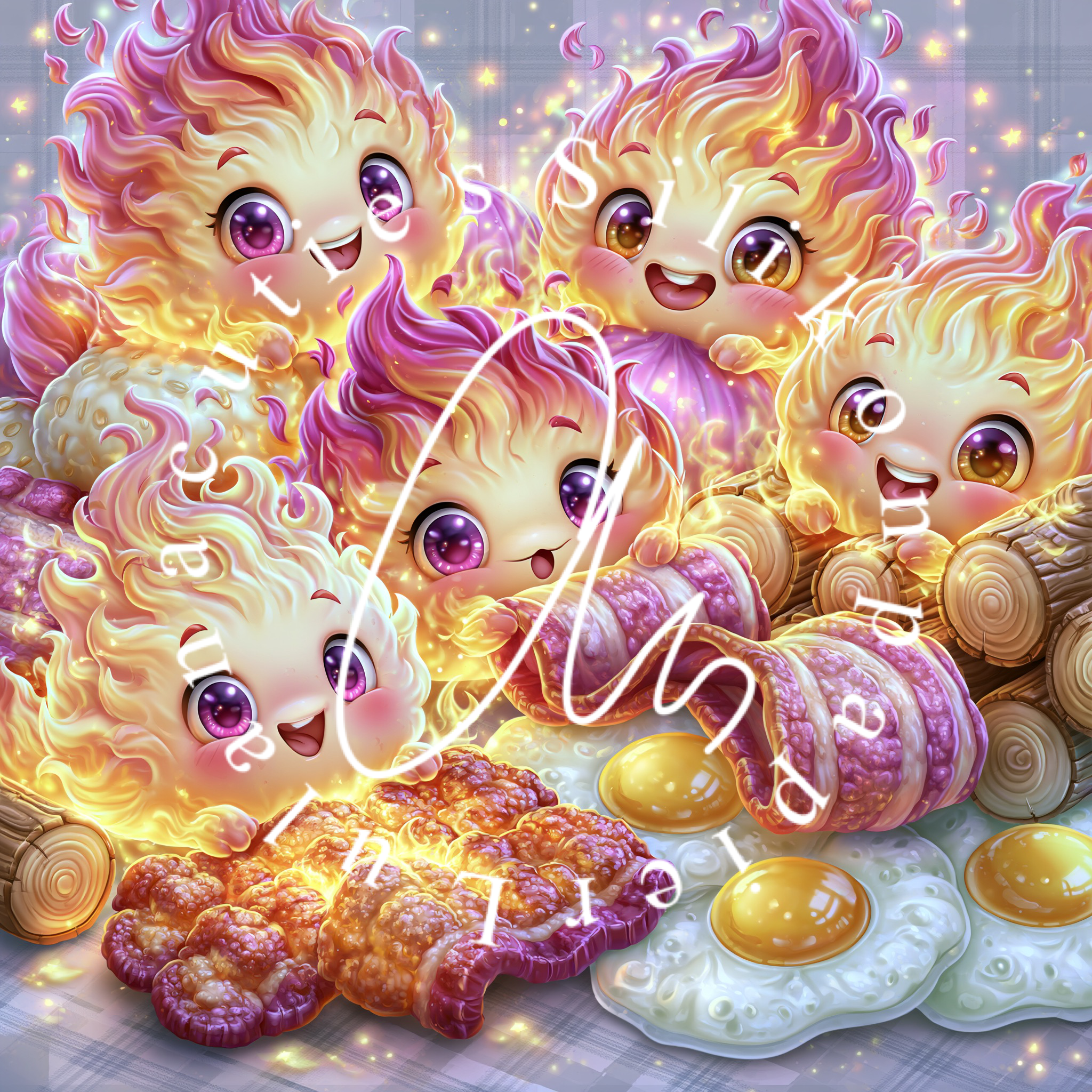 Silikonpapier Flame Friends by Lisa Morgan