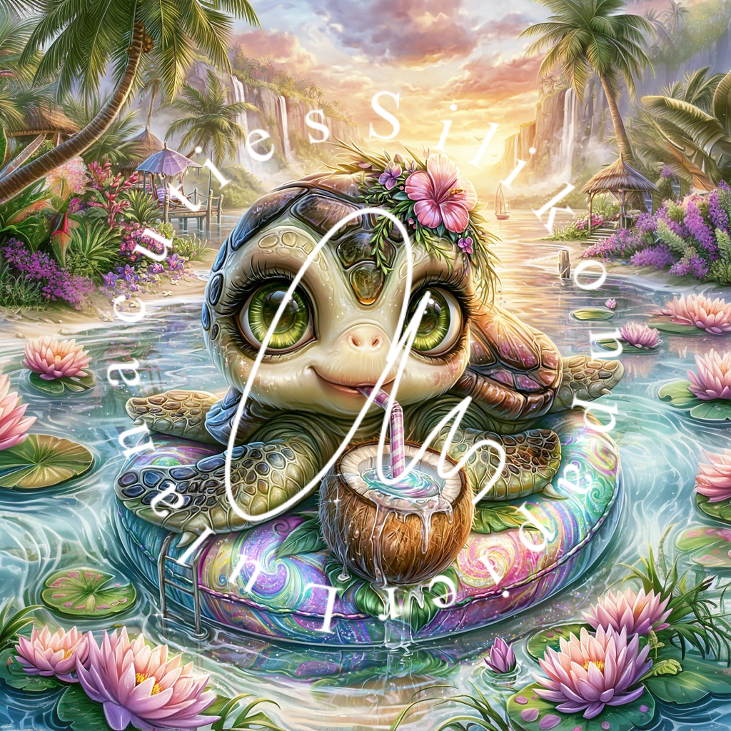 Silikonpapier Summerday Turtle By Sweetloco