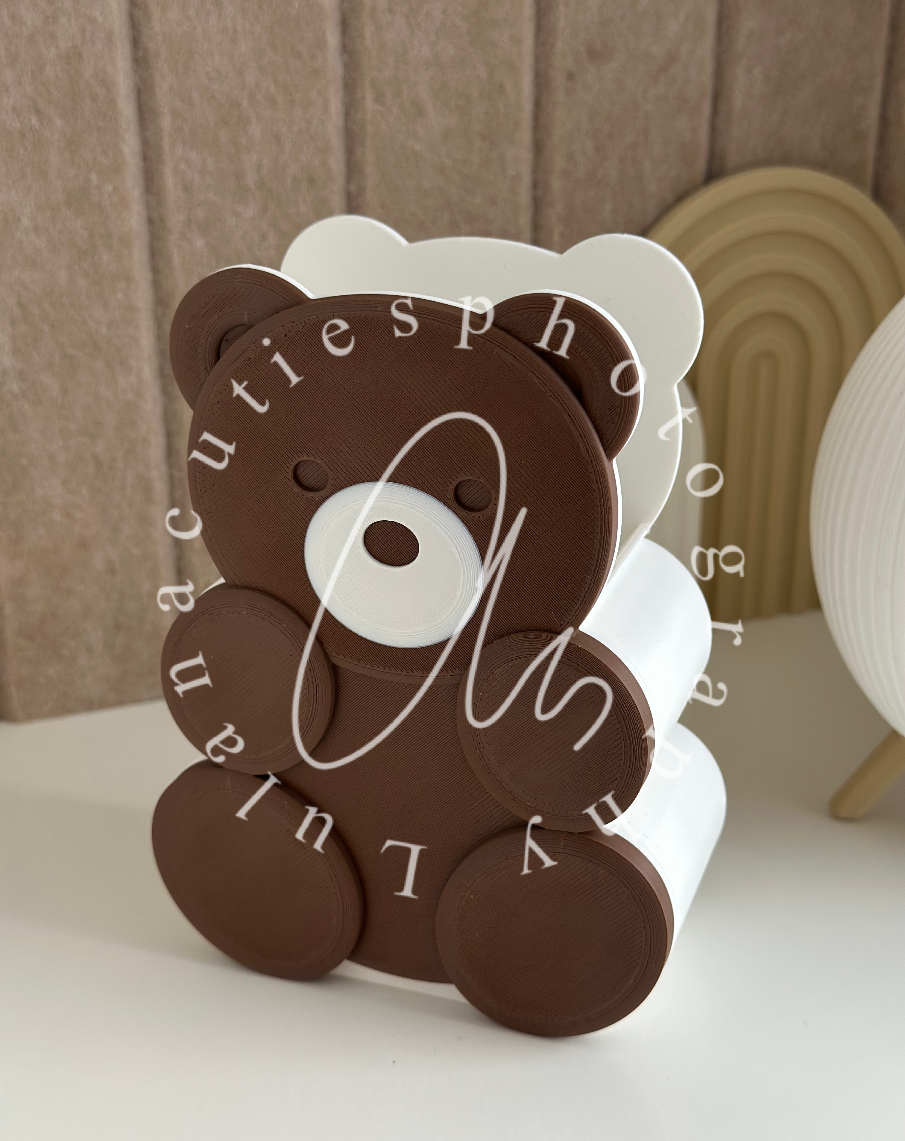 Stiftehalter Bär dunkelbraun