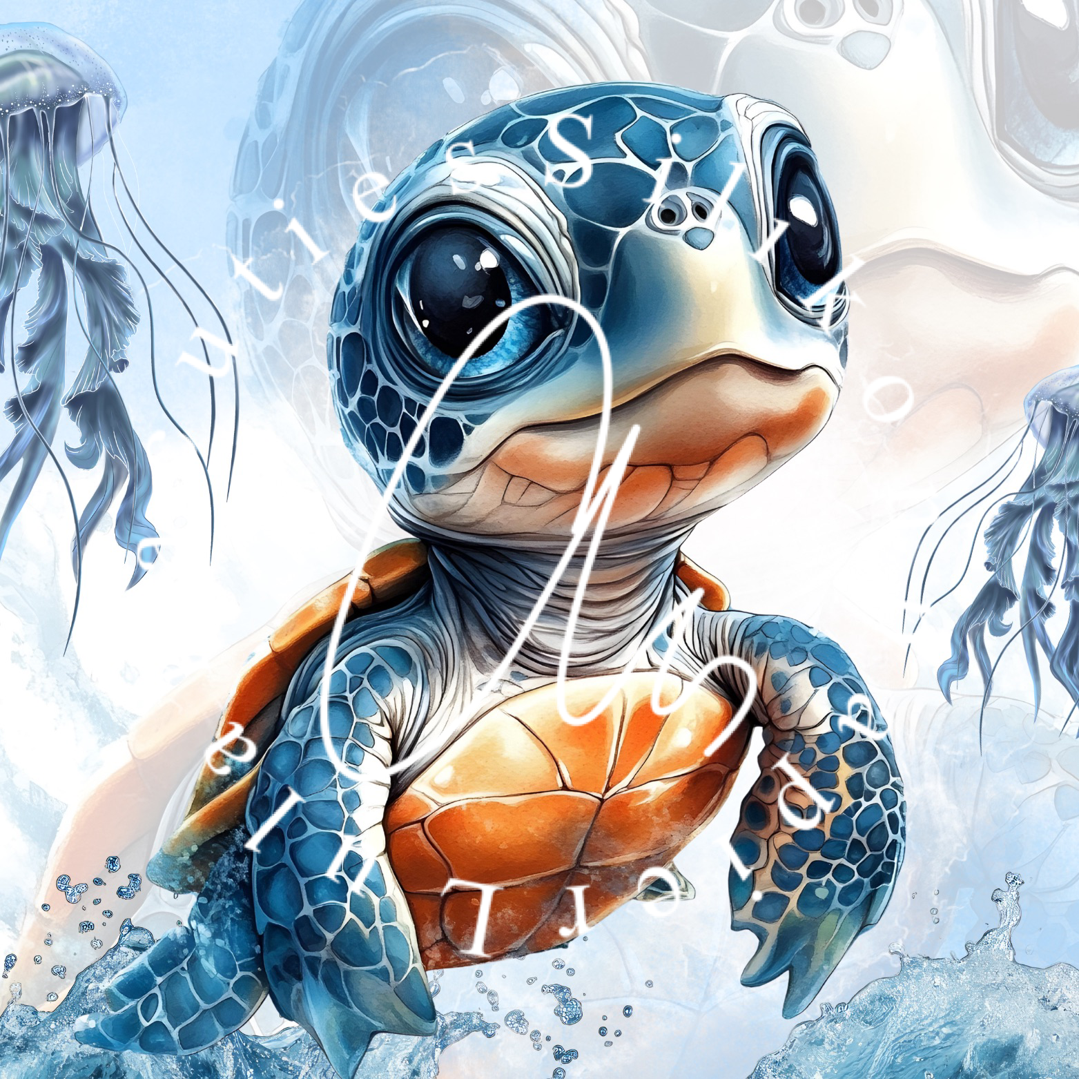 Silikonpapier Blue Ozean