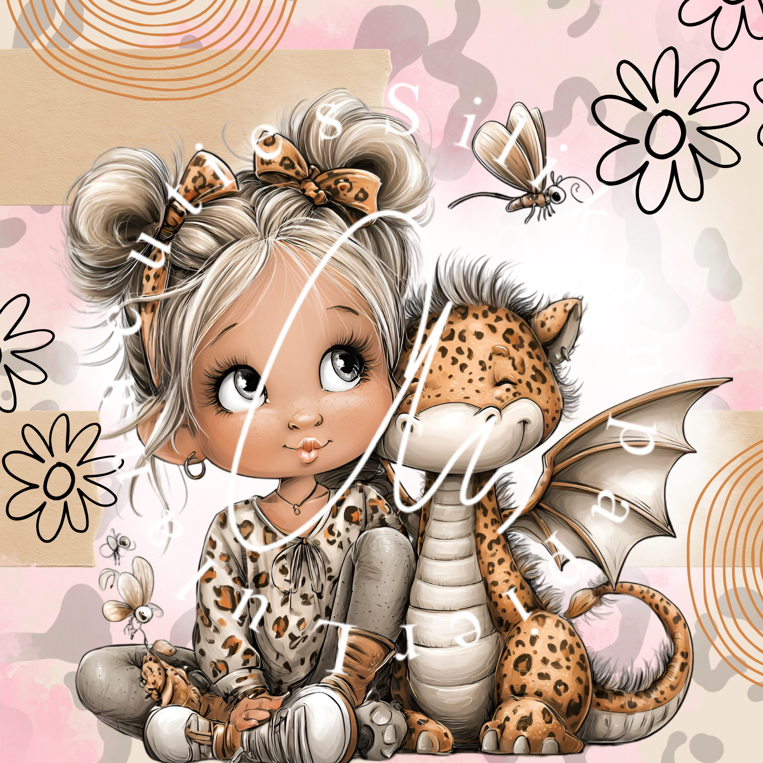 Silikonpapier Dragon Rosa