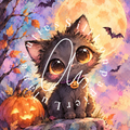 Silikonpapier Halloween Kätzchen Tiki_Diamonds.ai