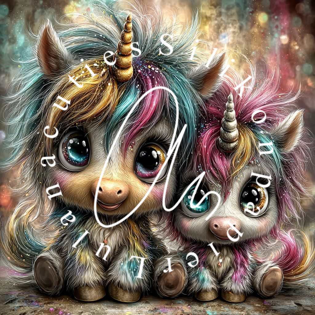 Silikonpapier Unicorn Family By Andy‘s_ai_art