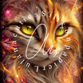 Silver Holo Silikonpapier Yellow Eyes  by Sweet_loco_ai