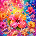 Silikonpapier Flower Splash by Tiki_diamonds.ai