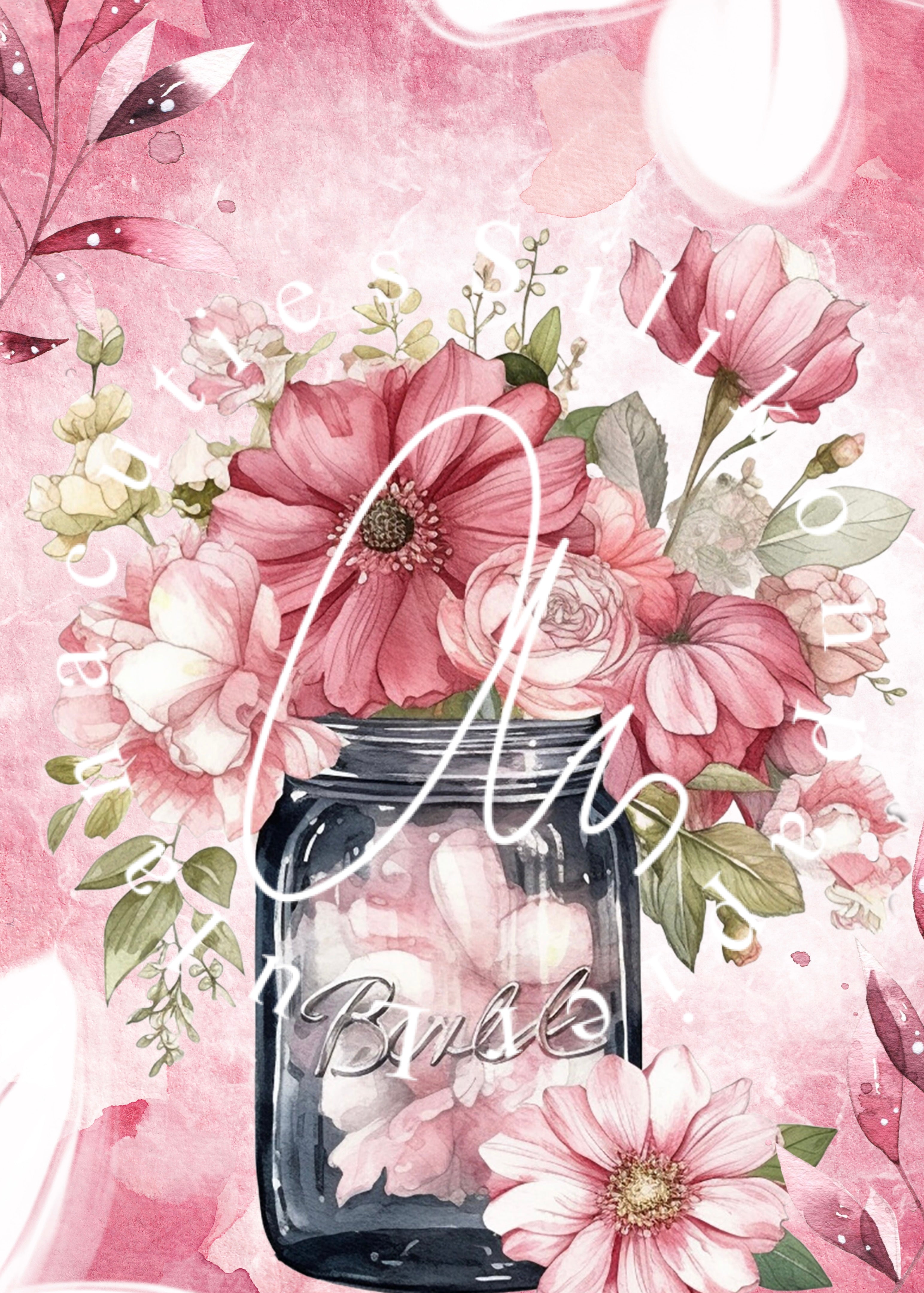 Silikonpapier Blumenglas 10x14