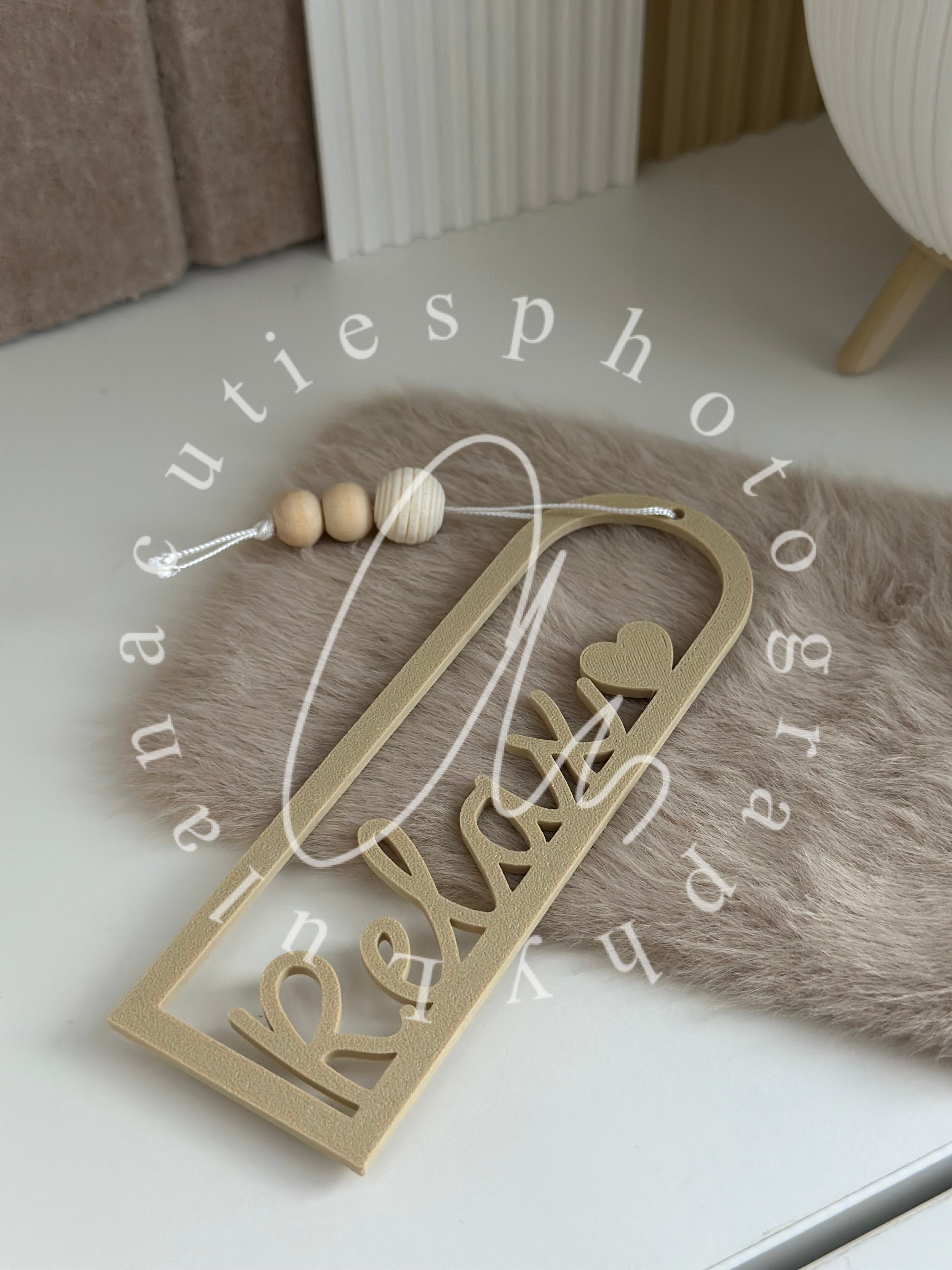 Lesezeichen Relax beige