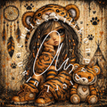 Silikonpapier Tiger Girl by LulanaCuties