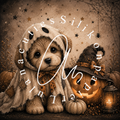 Silikonpapier HalloweenCuteDog