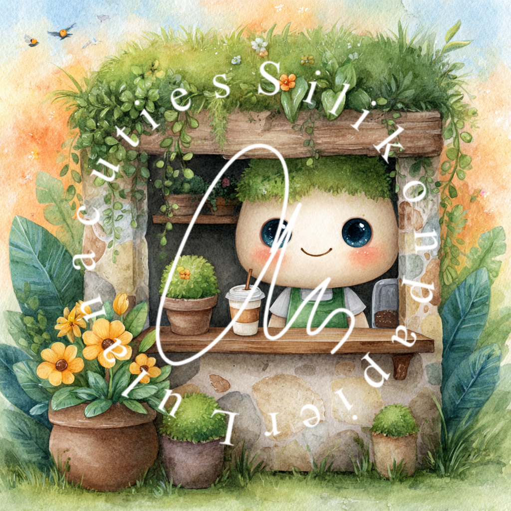 Silikonpapier Mossy’s Flower Caffee by Lisa Morgan