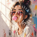 Silikonpapier Bubble Color Splash by LulanaCuties