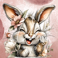 Silikonpapier Bunny Flower