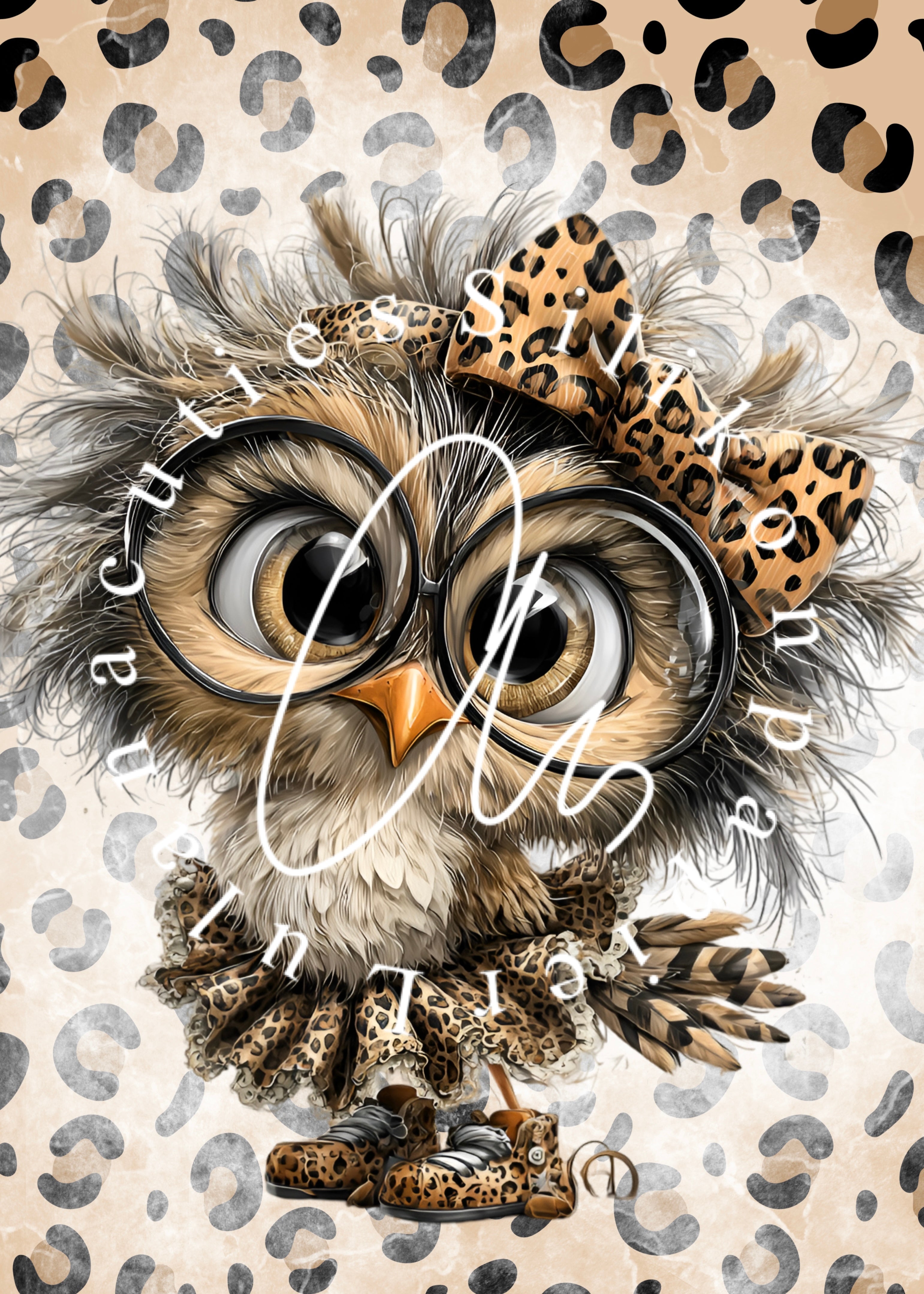 Silikonpapier Eule Leo Coco 10x14