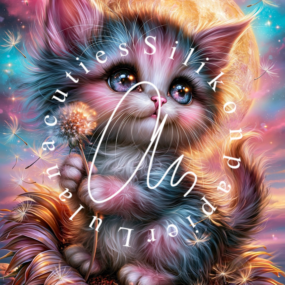 Silikonpapier Pastell BabyCat By Andy‘s_ai_art
